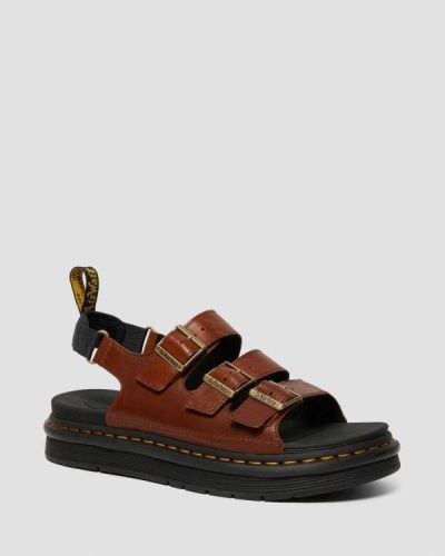 Sandalias Con Tiras Dr Martens Soloman Luxor Cuero Para Hombre DR8092U